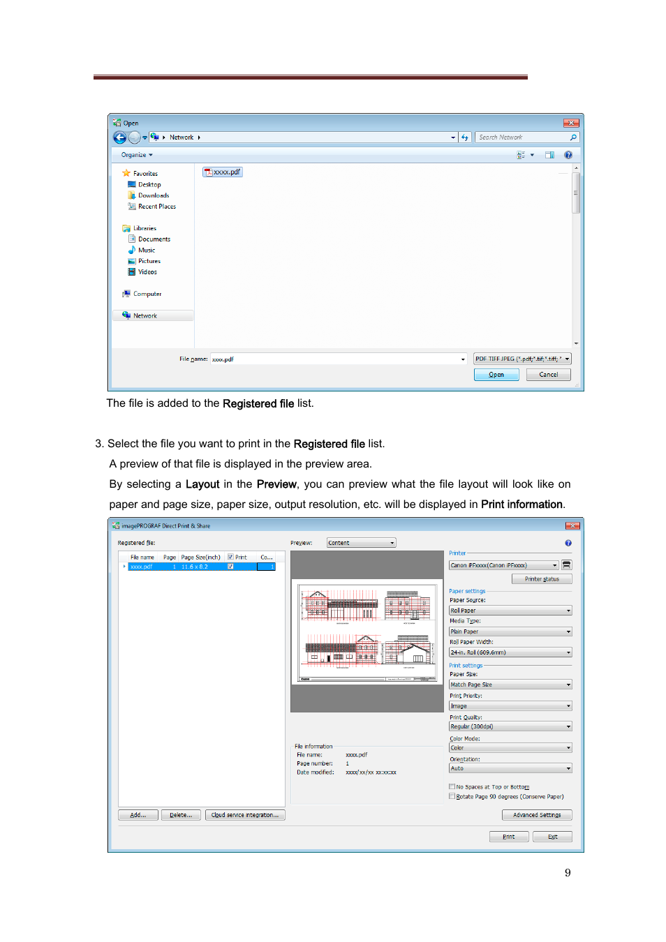 Canon imagePROGRAF iPF750 User Manual | Page 9 / 17