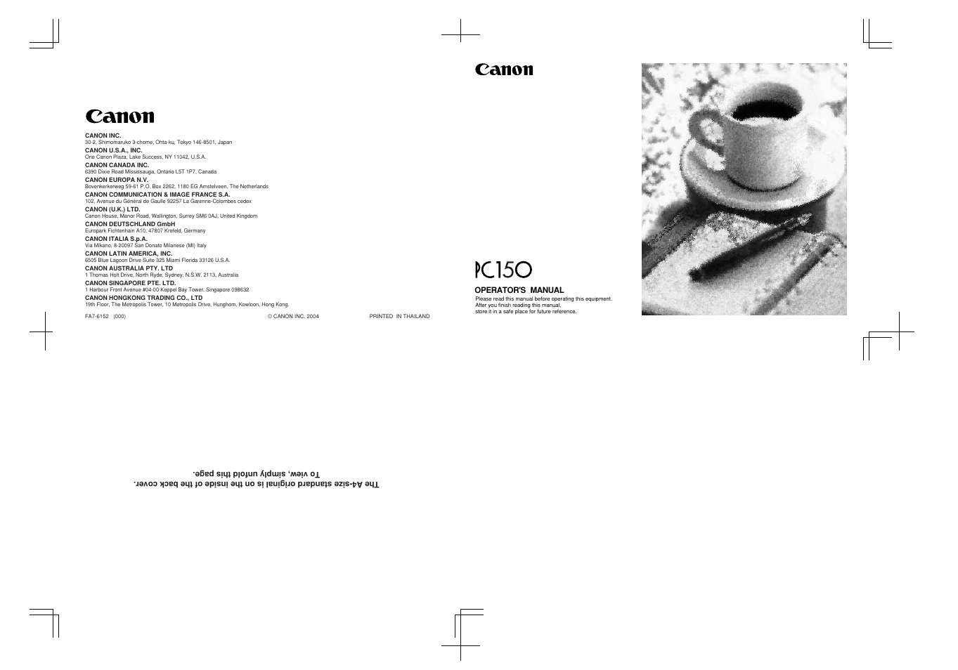 Canon PC170 User Manual | 60 pages