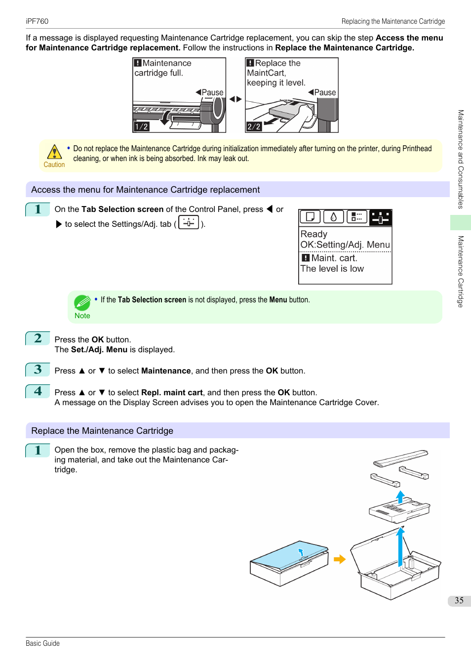 Canon imagePROGRAF iPF760 User Manual | Page 35 / 132