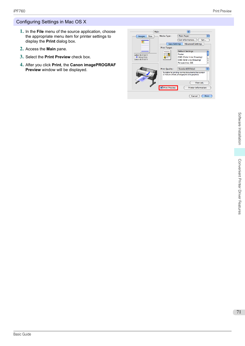 Canon imagePROGRAF iPF760 User Manual | Page 71 / 132