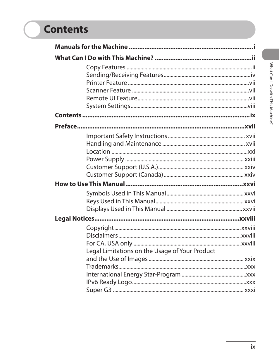 Canon ImageCLASS MF7480 User Manual | Page 10 / 388