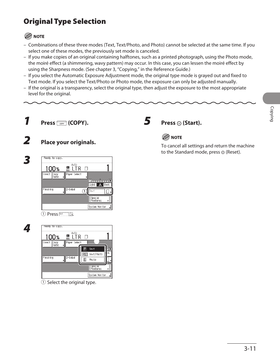 Original type selection, Original type selection ‑11 | Canon ImageCLASS MF7480 User Manual | Page 108 / 388