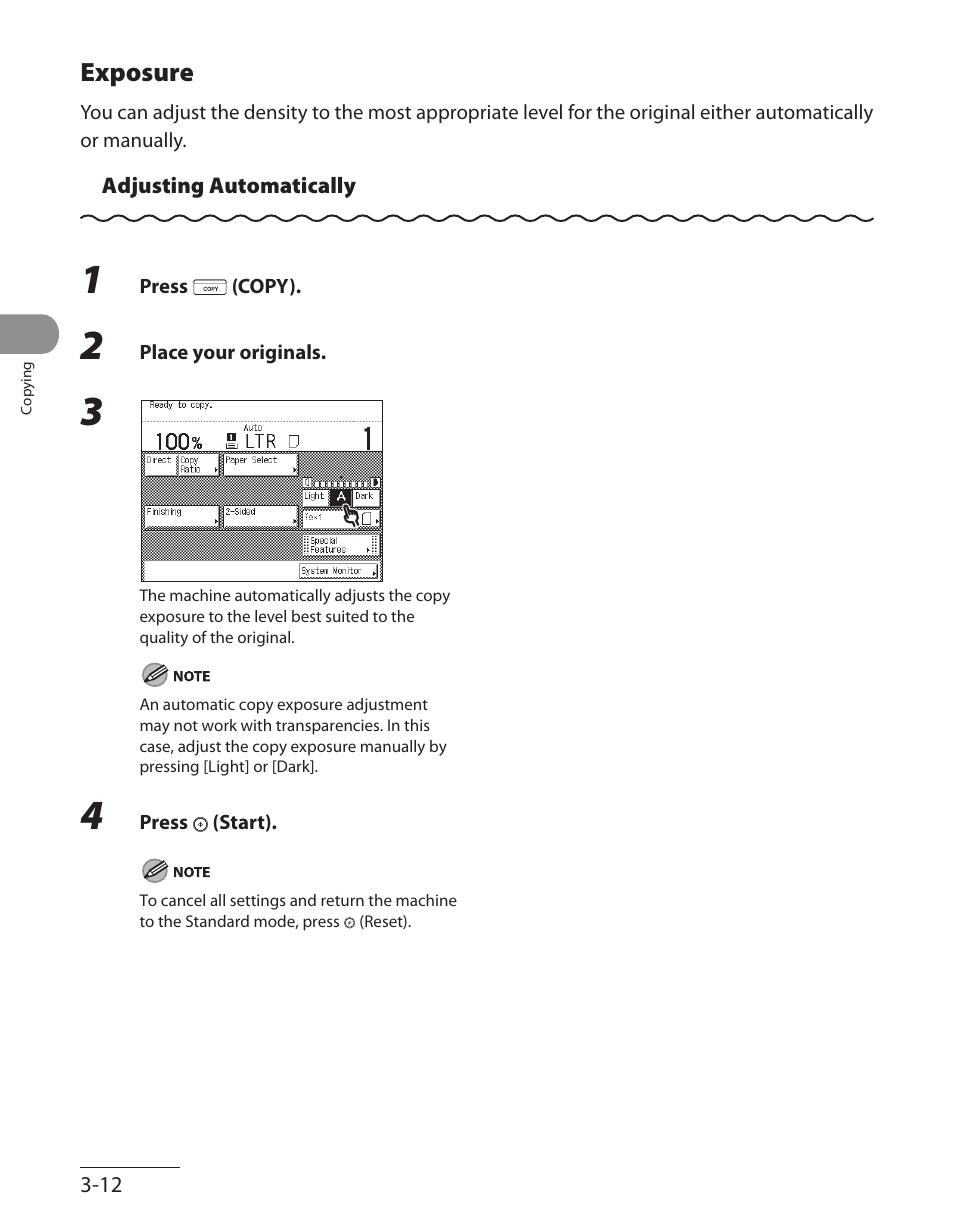 Exposure, Exposure ‑12 | Canon ImageCLASS MF7480 User Manual | Page 109 / 388