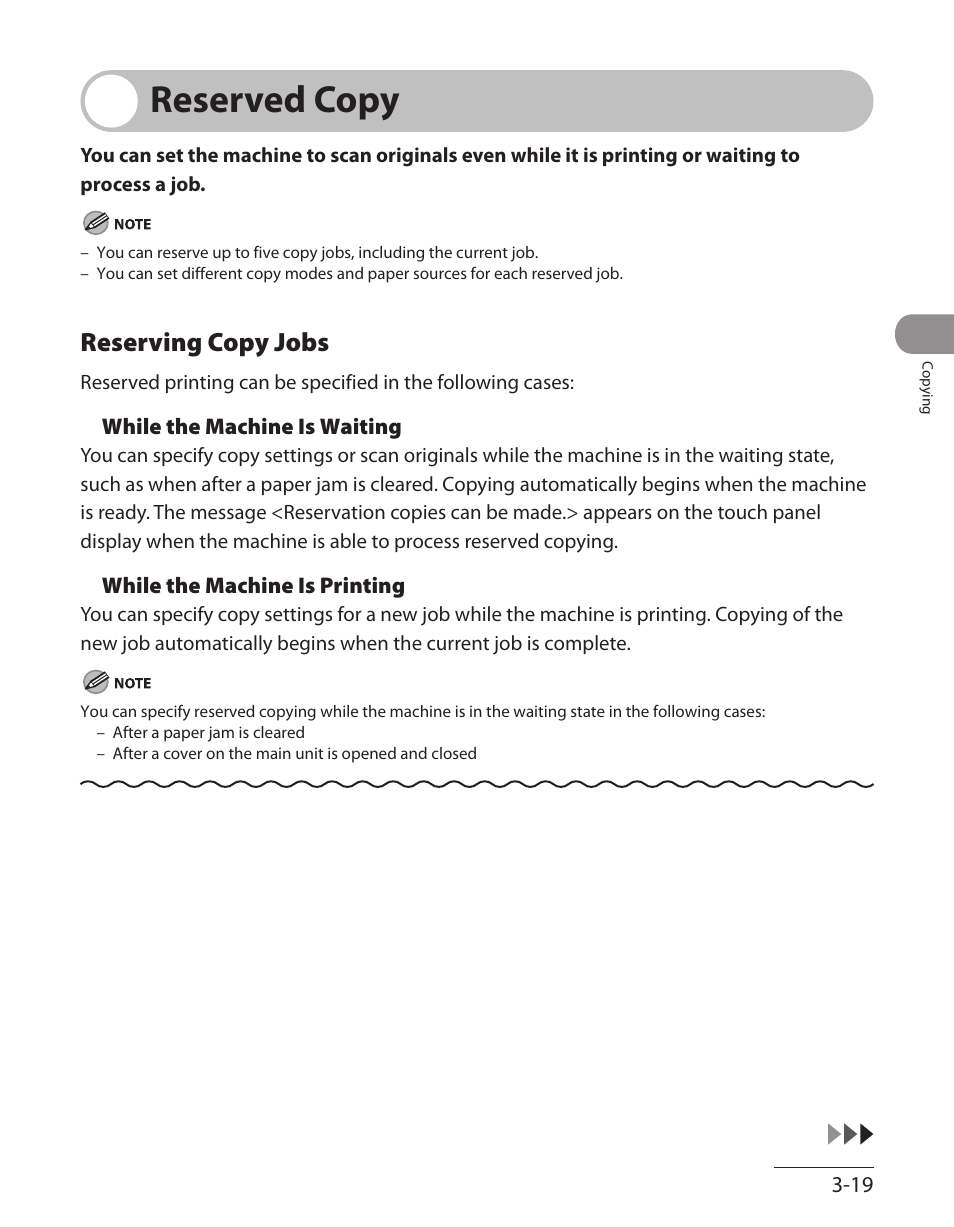 Reserved copy, Reserving copy jobs, Reserved copy -19 | Reserving copy jobs ‑19 | Canon ImageCLASS MF7480 User Manual | Page 116 / 388