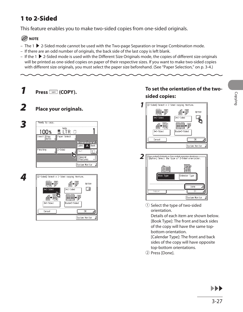 1 to 2-sided, 1 to 2‑sided ‑27 | Canon ImageCLASS MF7480 User Manual | Page 124 / 388