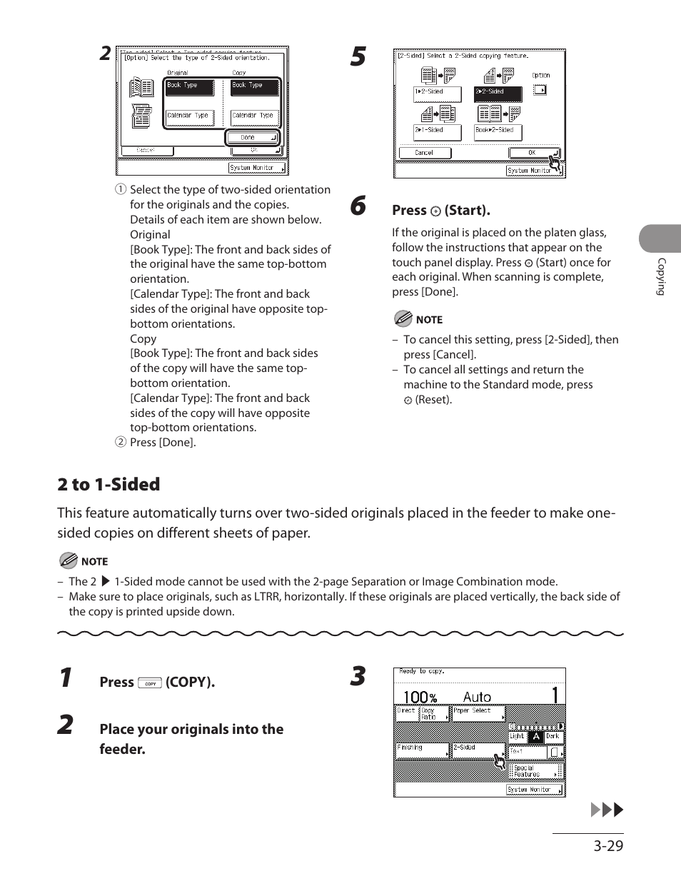 2 to 1-sided, 2 to 1‑sided ‑29 | Canon ImageCLASS MF7480 User Manual | Page 126 / 388