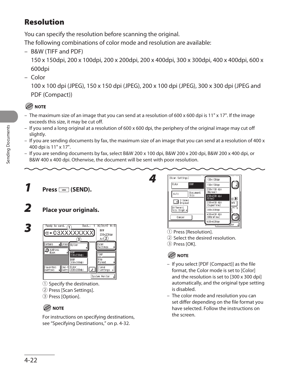 Resolution, Resolution ‑22 | Canon ImageCLASS MF7480 User Manual | Page 157 / 388