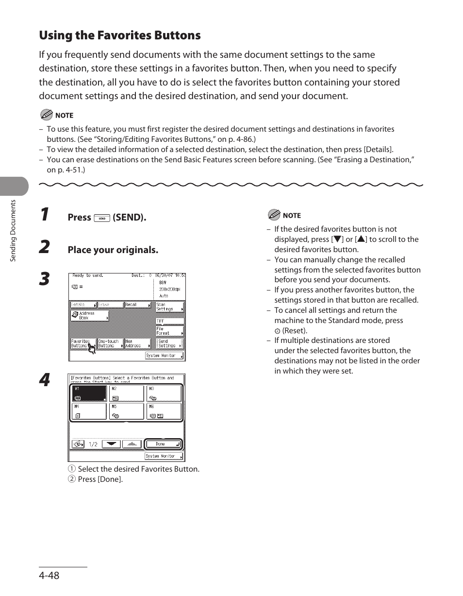 Using the favorites buttons, Using the favorites buttons ‑48 | Canon ImageCLASS MF7480 User Manual | Page 183 / 388