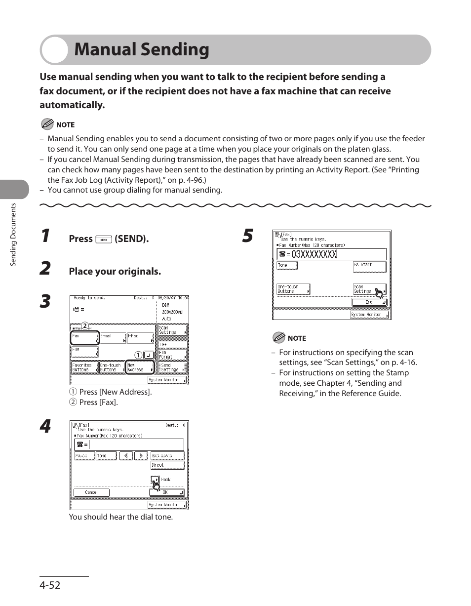 Manual sending, Manual sending -52 | Canon ImageCLASS MF7480 User Manual | Page 187 / 388