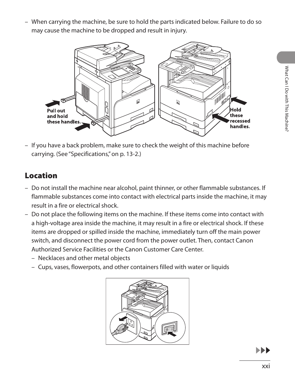 Location | Canon ImageCLASS MF7480 User Manual | Page 22 / 388