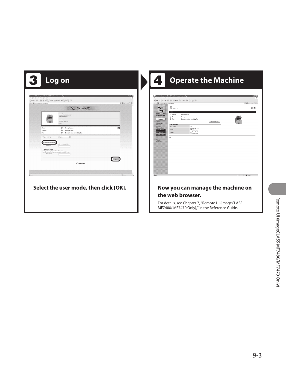 Log on operate the machine | Canon ImageCLASS MF7480 User Manual | Page 268 / 388