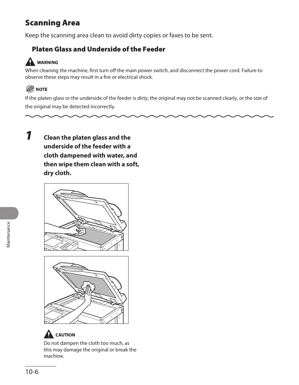 Scanning area, Scanning area ‑6 | Canon ImageCLASS MF7480 User Manual | Page 275 / 388