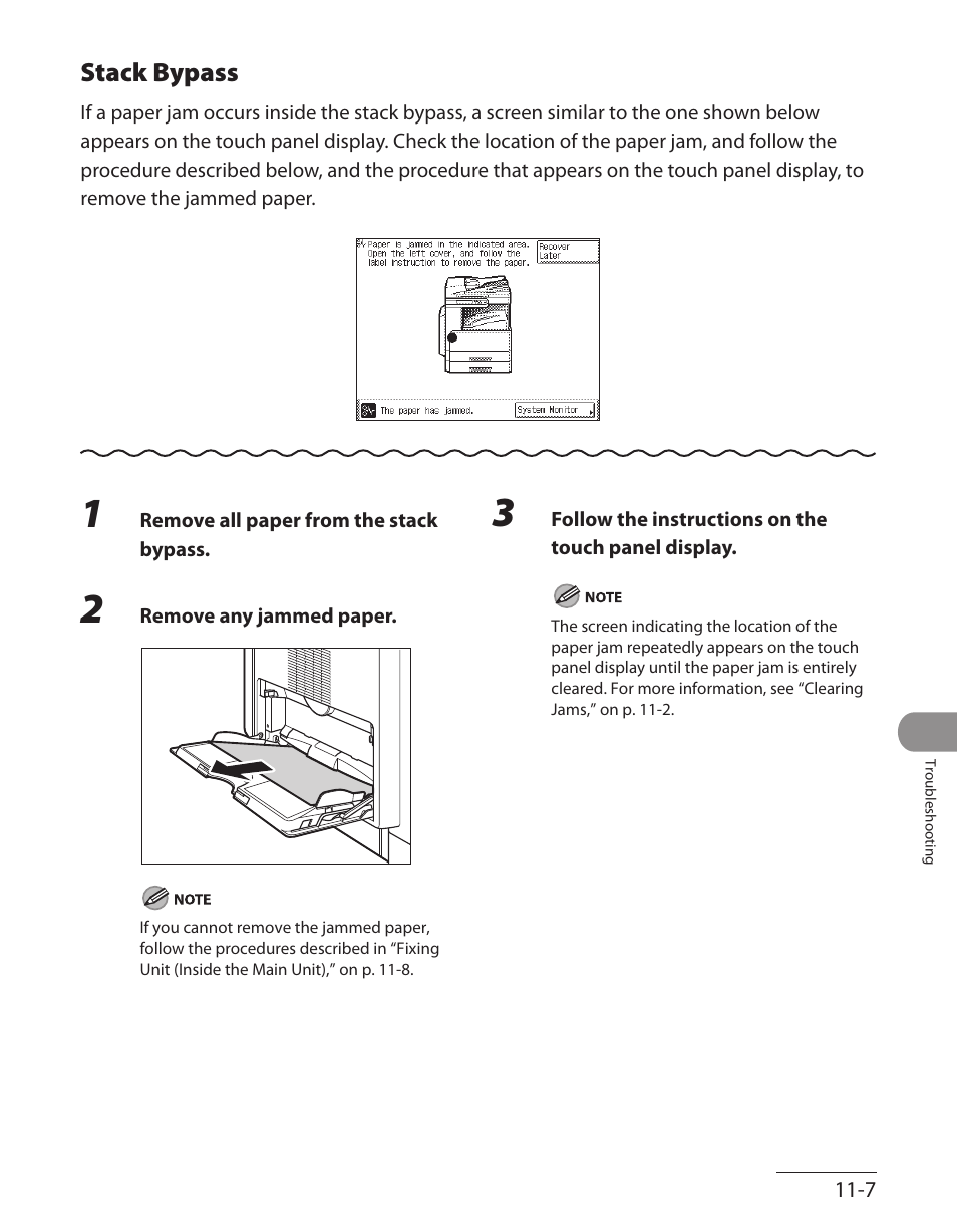 Stack bypass, Stack bypass ‑7, Stack bypass,” on | Canon ImageCLASS MF7480 User Manual | Page 304 / 388