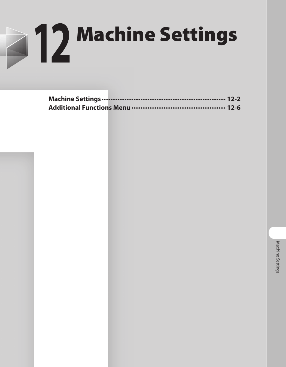 12 machine settings, 12 machine settings -1 | Canon ImageCLASS MF7480 User Manual | Page 330 / 388