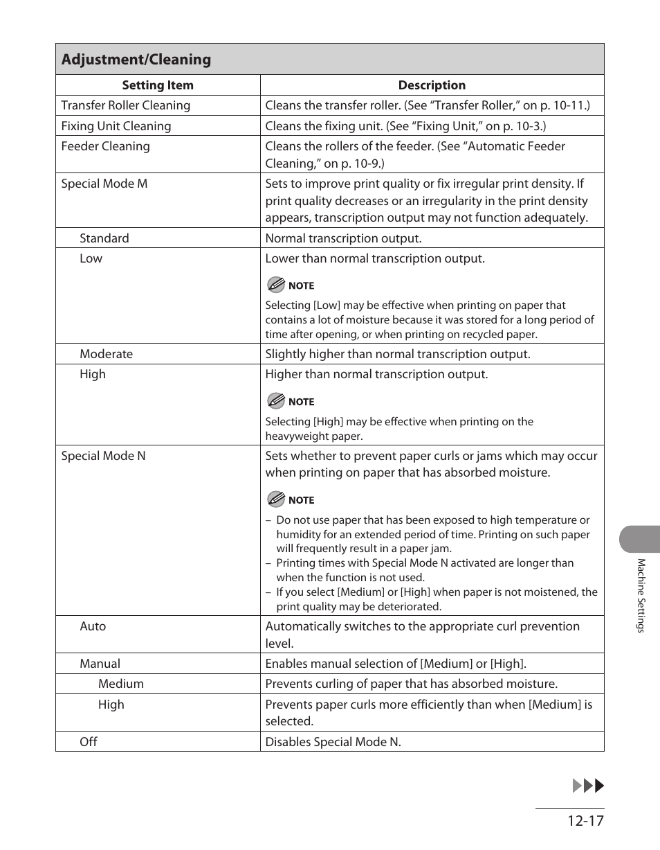 Adjustment/cleaning, Adjustment/cleaning ‑17 | Canon ImageCLASS MF7480 User Manual | Page 346 / 388