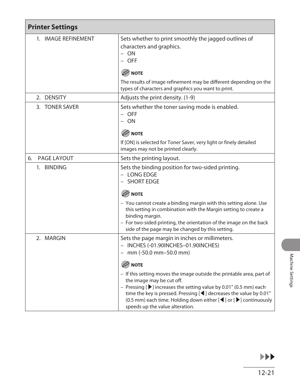 Printer settings | Canon ImageCLASS MF7480 User Manual | Page 350 / 388