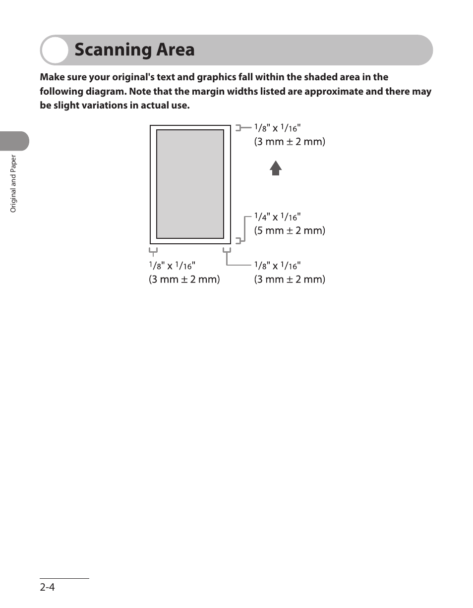 Scanning area, Scanning area -4 | Canon ImageCLASS MF7480 User Manual | Page 71 / 388