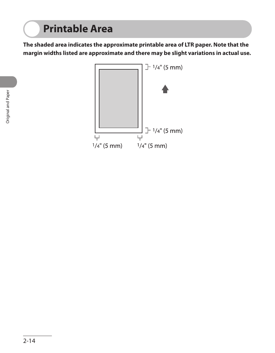 Printable area, Printable area -14 | Canon ImageCLASS MF7480 User Manual | Page 81 / 388