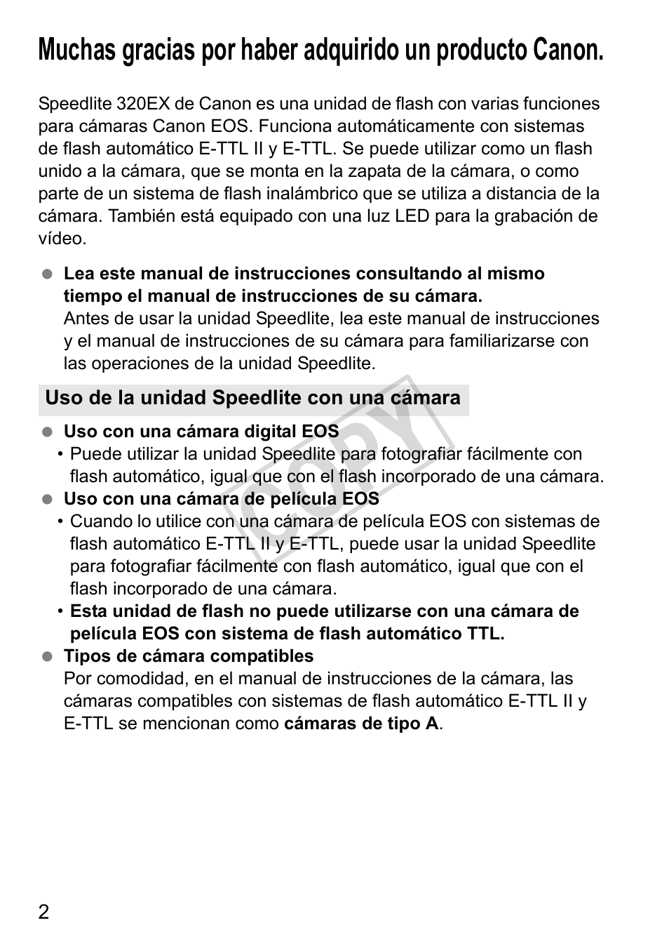 Cop y | Canon Speedlite 320EX User Manual | Page 100 / 148