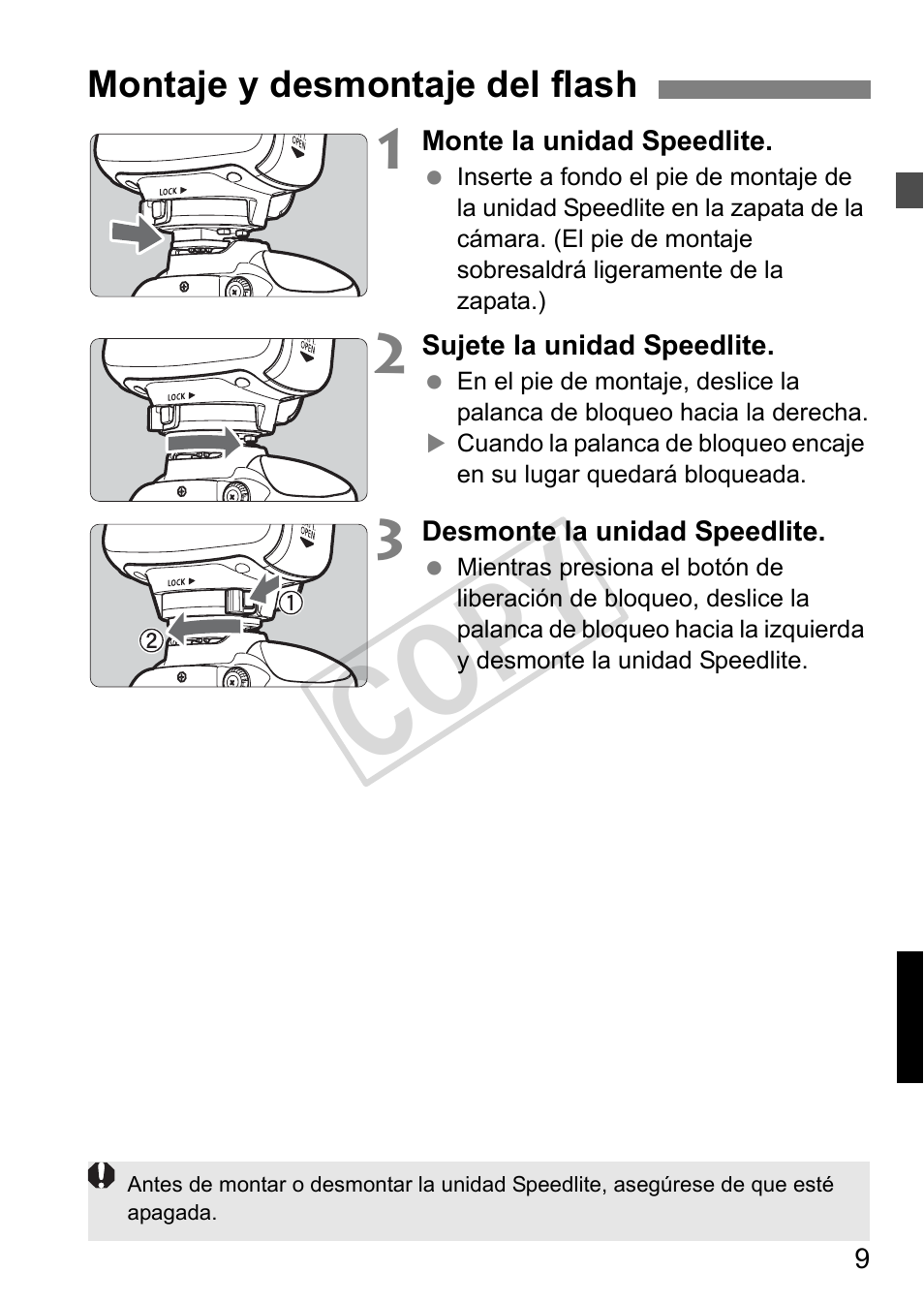 Cop y | Canon Speedlite 320EX User Manual | Page 107 / 148