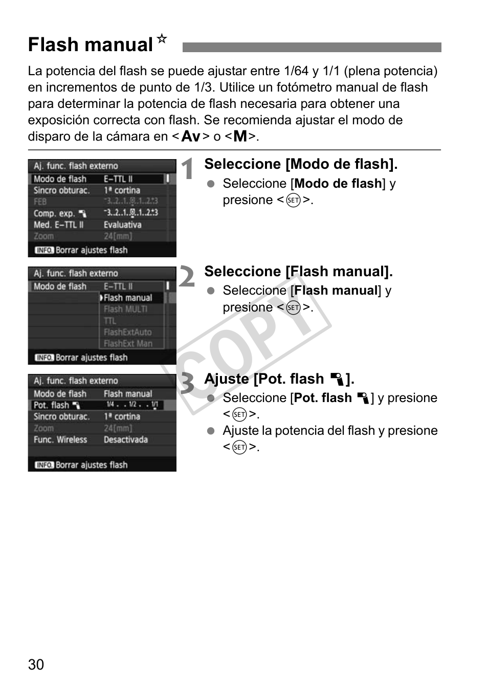 Cop y | Canon Speedlite 320EX User Manual | Page 128 / 148