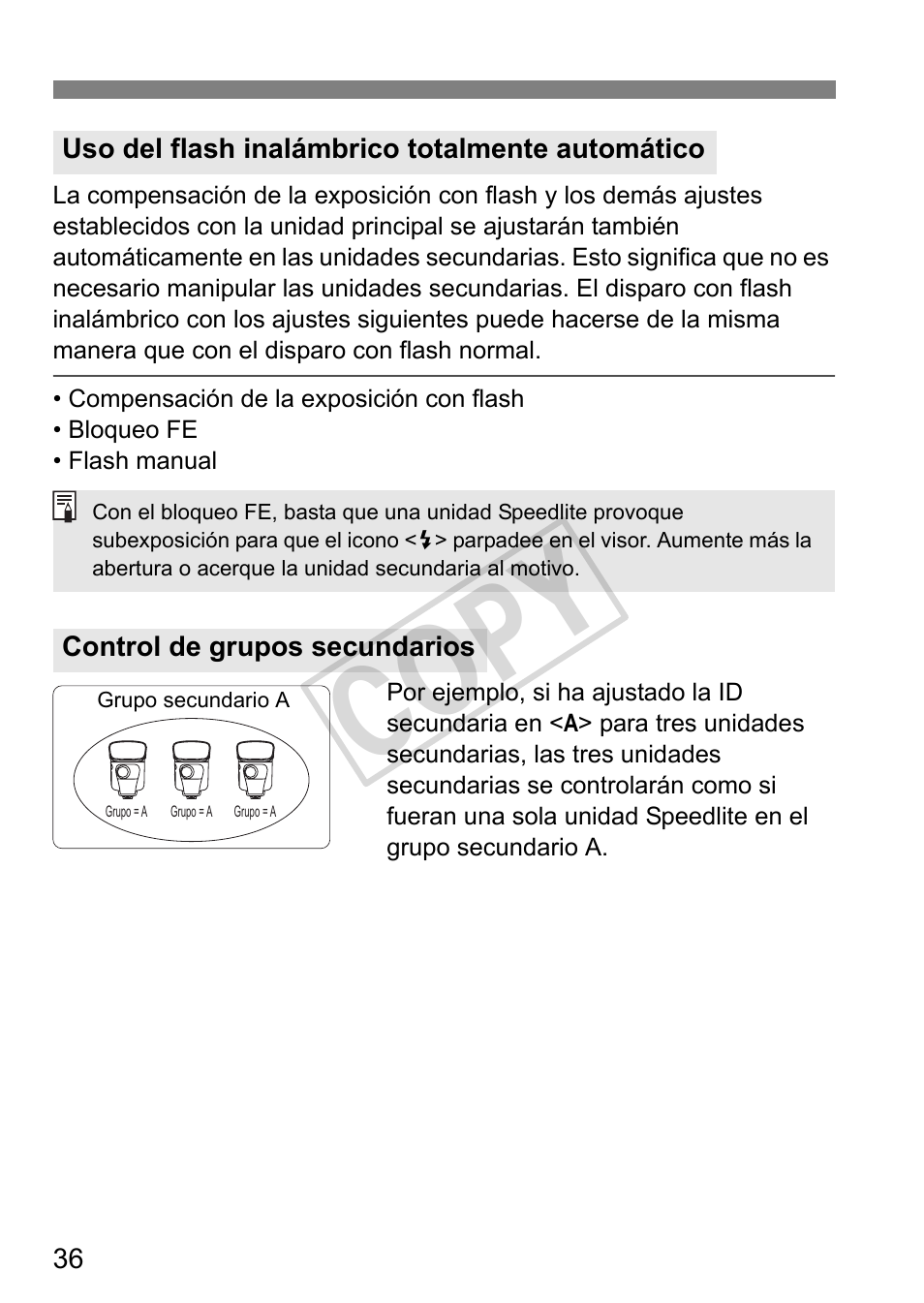 Cop y | Canon Speedlite 320EX User Manual | Page 134 / 148