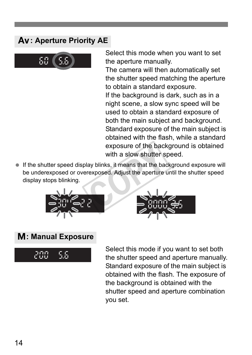 Cop y | Canon Speedlite 320EX User Manual | Page 16 / 148