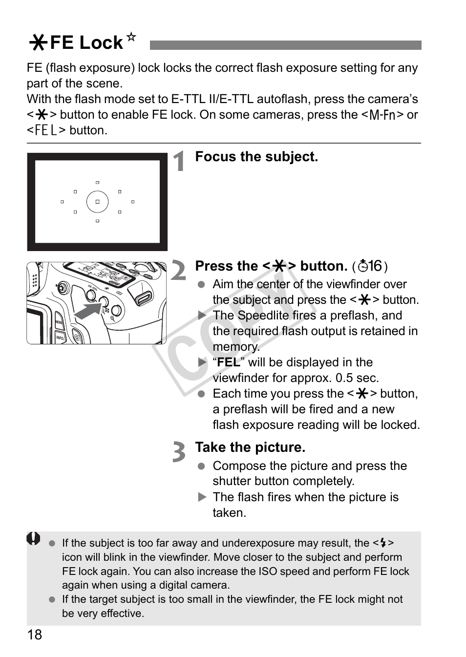 Cop y | Canon Speedlite 320EX User Manual | Page 20 / 148