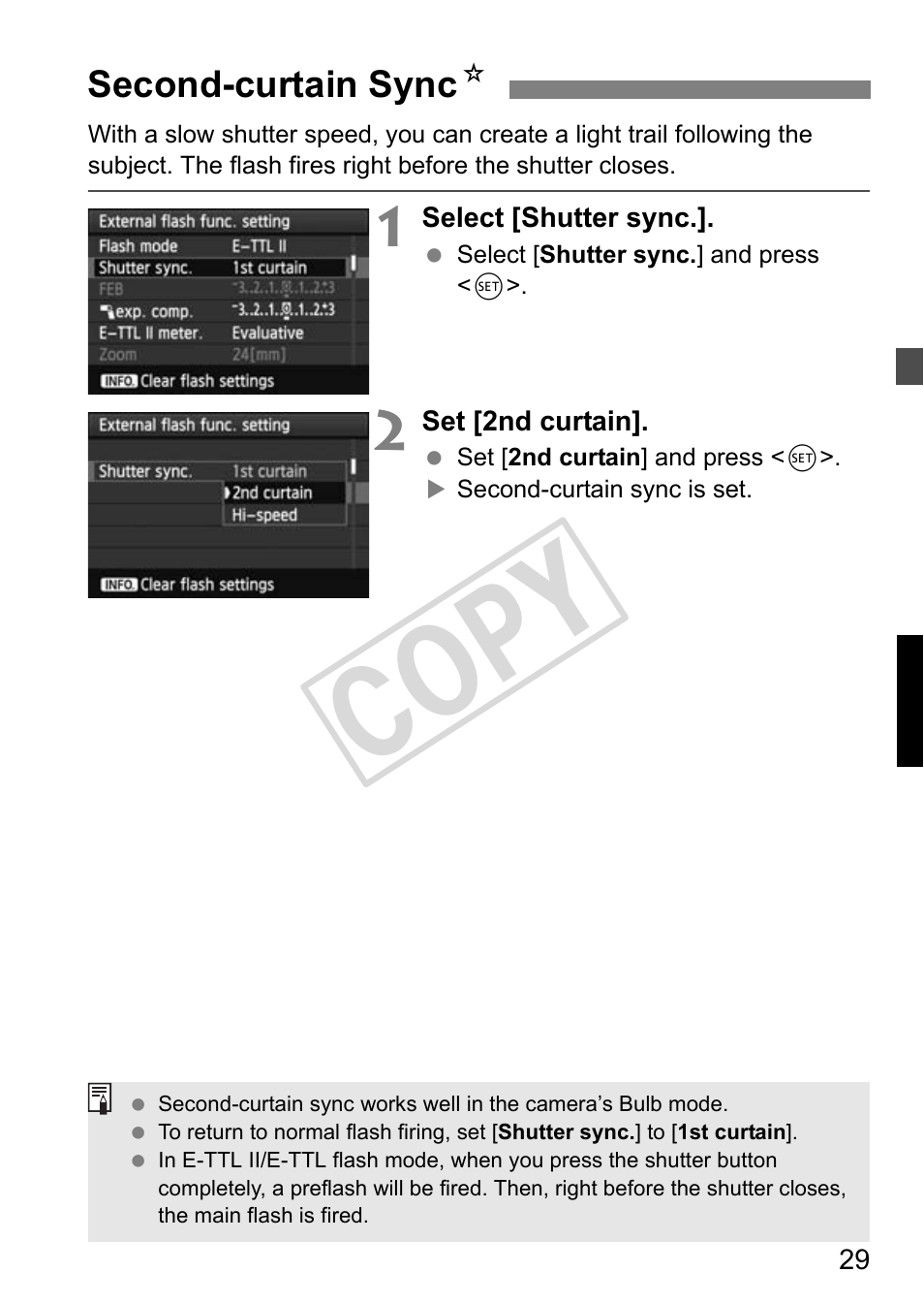 Cop y | Canon Speedlite 320EX User Manual | Page 31 / 148