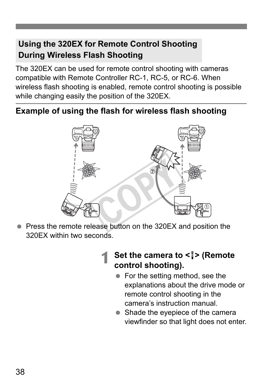 Cop y | Canon Speedlite 320EX User Manual | Page 40 / 148