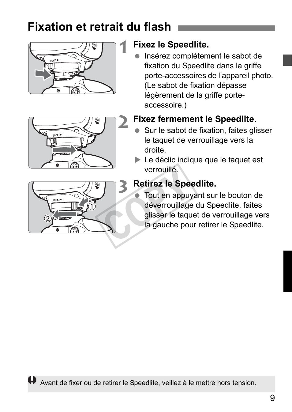 Cop y | Canon Speedlite 320EX User Manual | Page 59 / 148