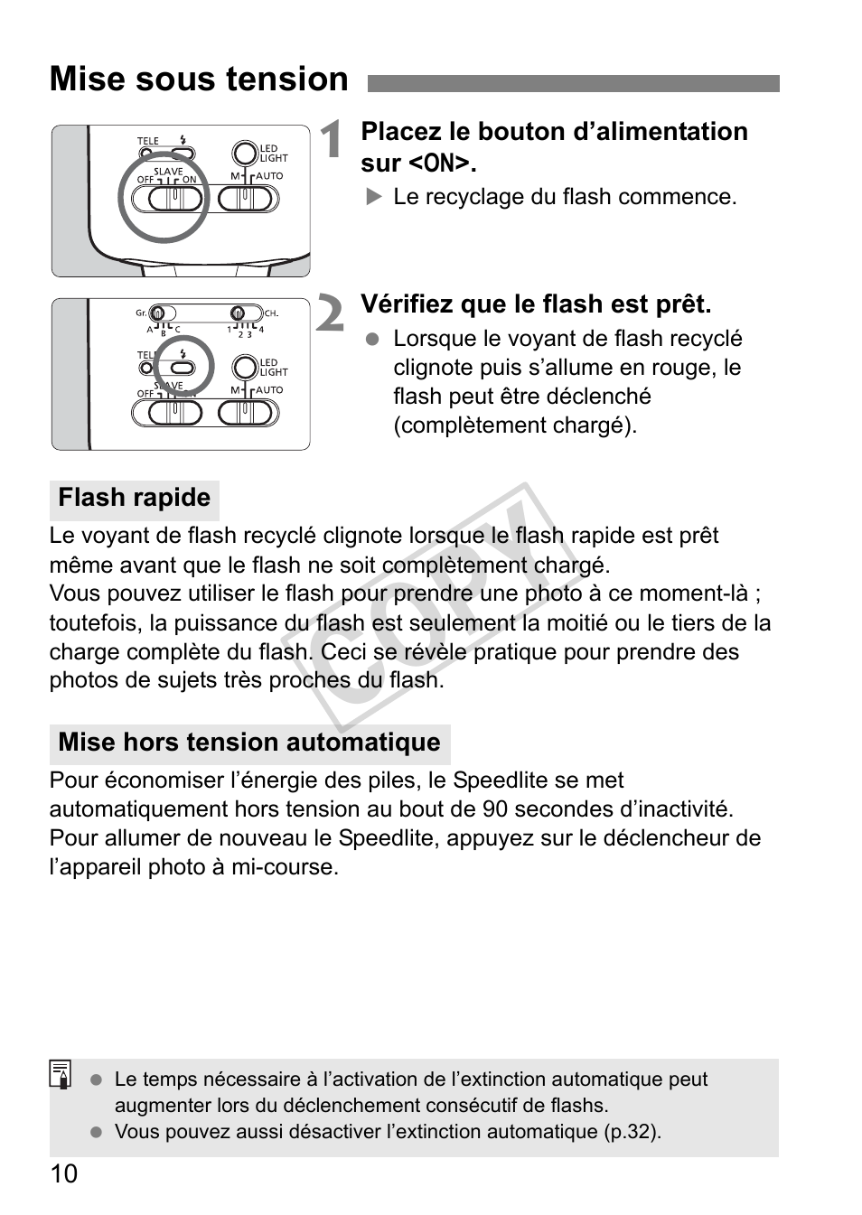 Cop y | Canon Speedlite 320EX User Manual | Page 60 / 148