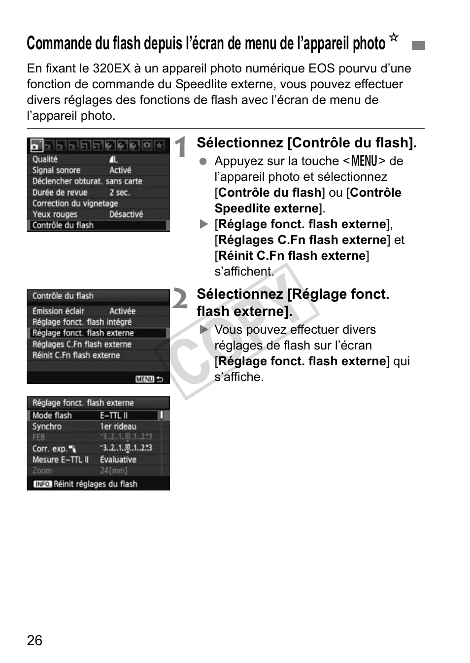 Cop y | Canon Speedlite 320EX User Manual | Page 76 / 148