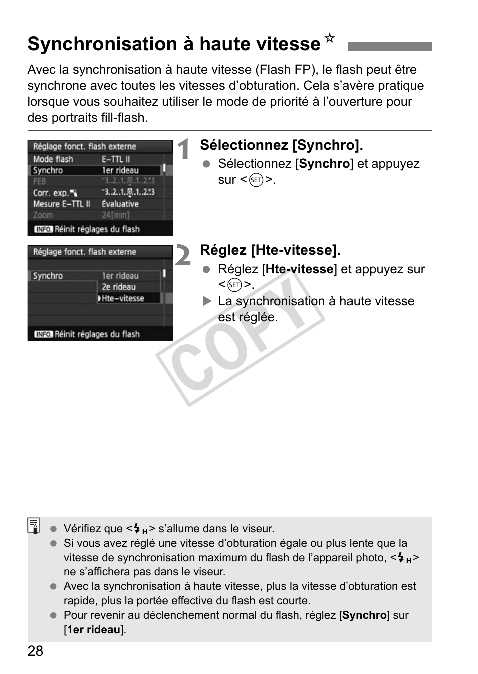 Cop y | Canon Speedlite 320EX User Manual | Page 78 / 148