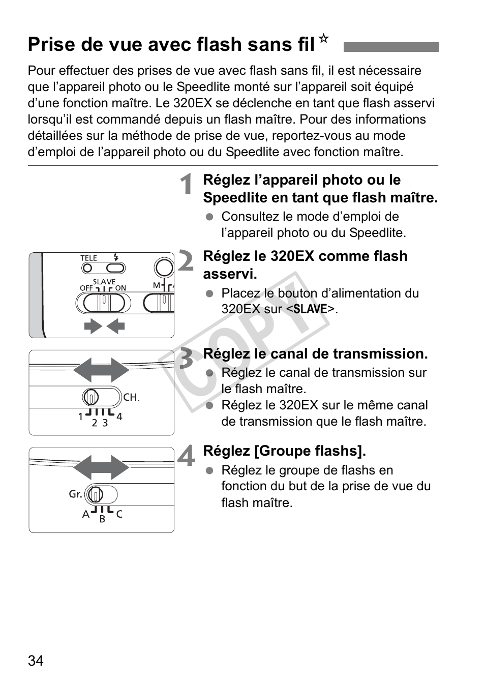 Cop y | Canon Speedlite 320EX User Manual | Page 84 / 148