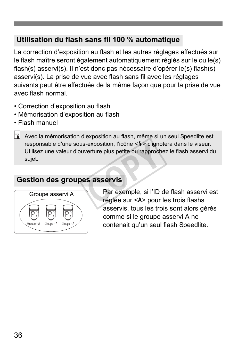 Cop y | Canon Speedlite 320EX User Manual | Page 86 / 148