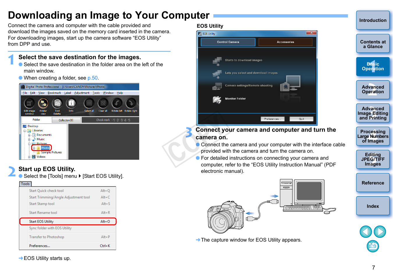 Downloading an image to your computer, Cop y | Canon EOS 60DA User Manual | Page 8 / 150