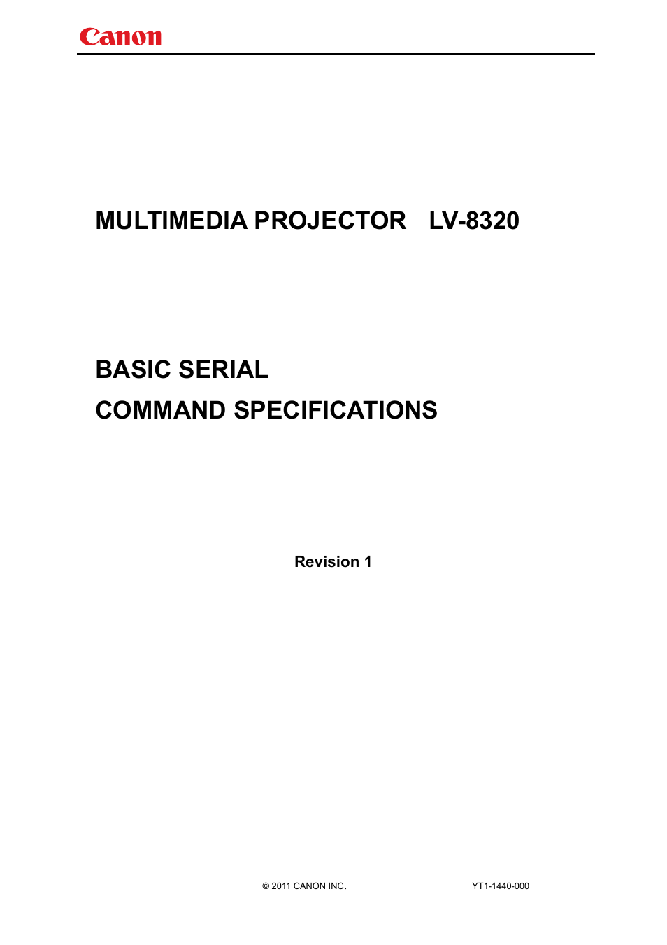 Canon LV-8320 User Manual | 26 pages