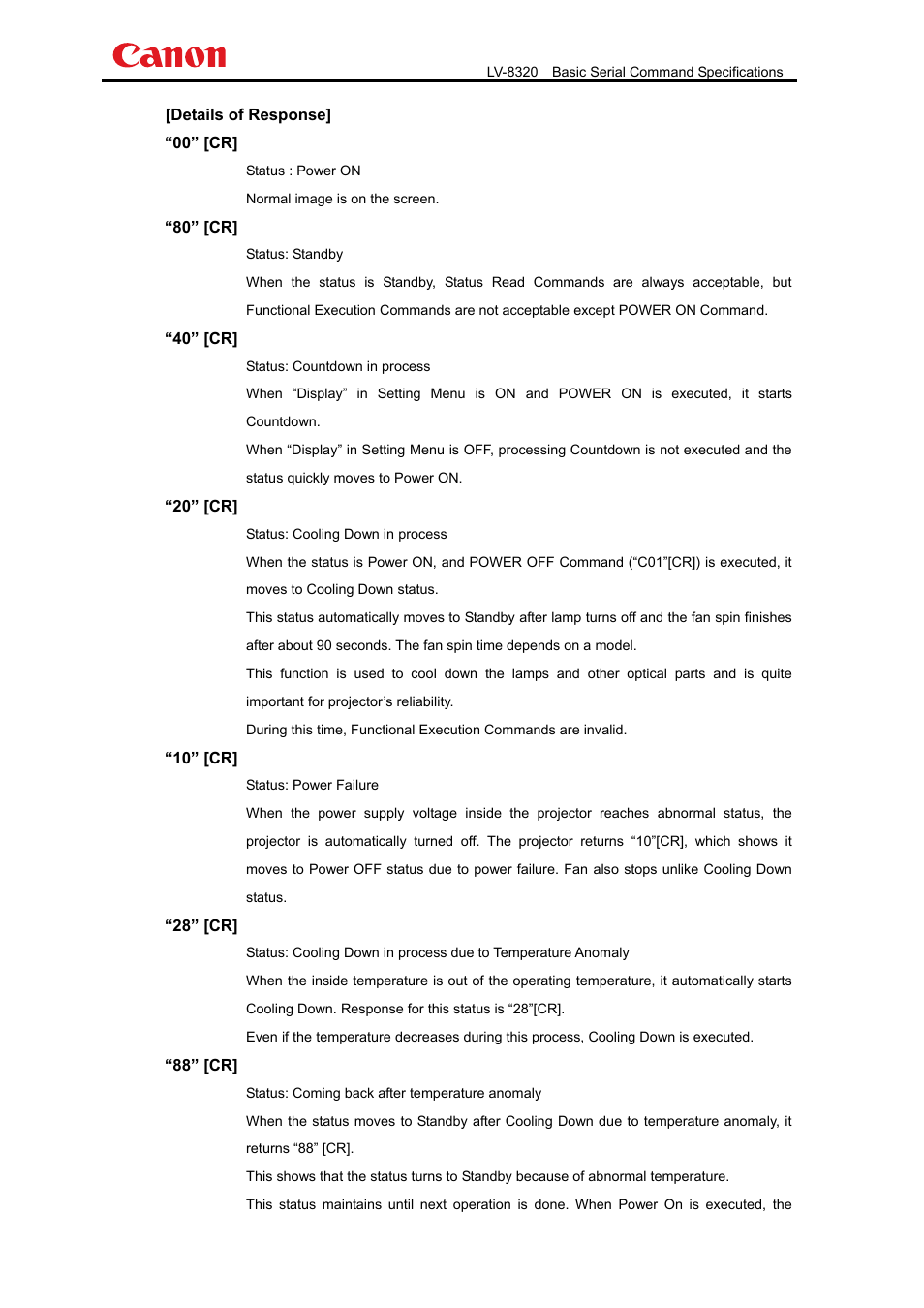 Canon LV-8320 User Manual | Page 23 / 26