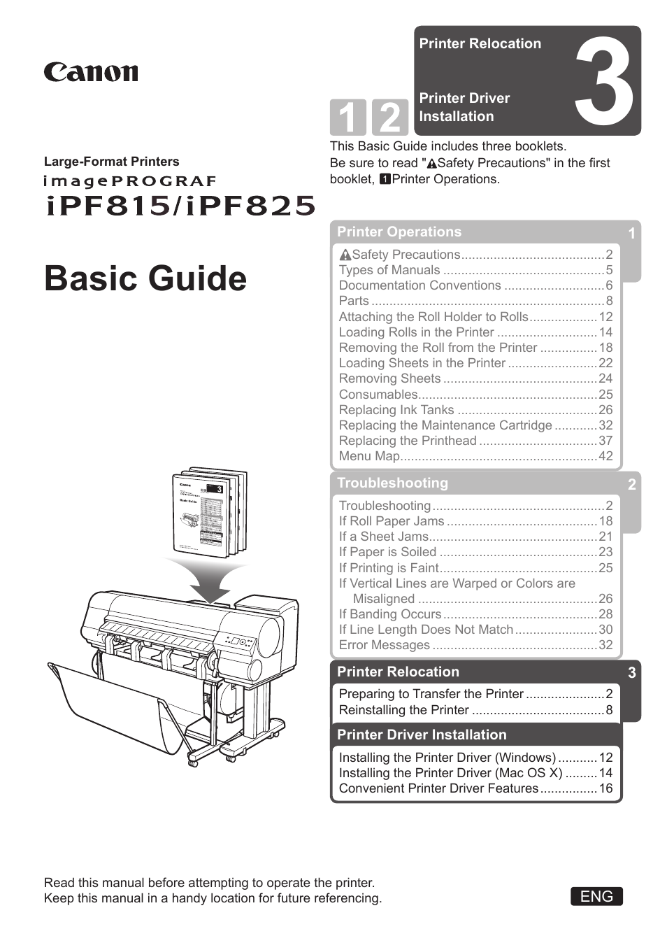 Canon imagePROGRAF iPF815 MFP M40 User Manual | 24 pages