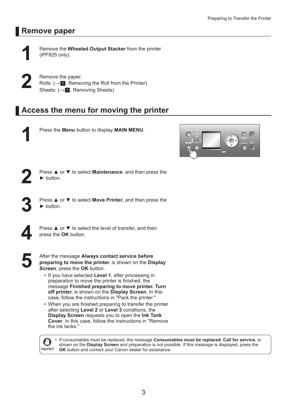 Canon imagePROGRAF iPF815 MFP M40 User Manual | Page 3 / 24