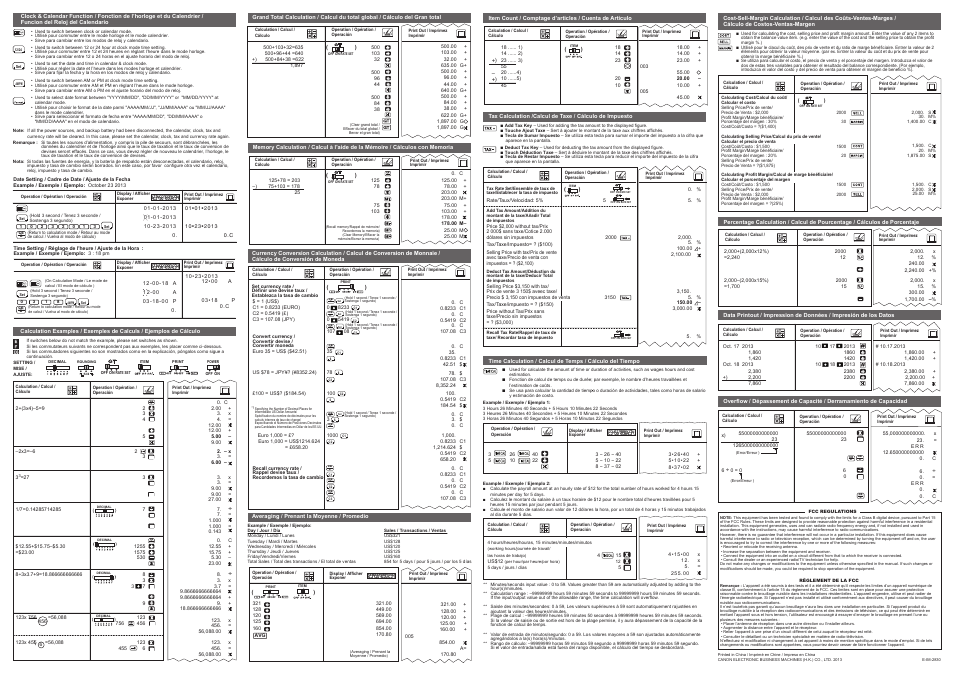 Canon MP49DII User Manual | Page 2 / 2