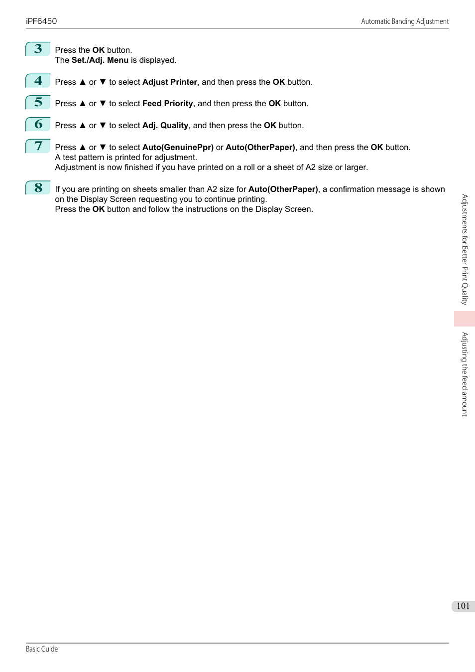 Canon imagePROGRAF iPF6450 User Manual | Page 101 / 159