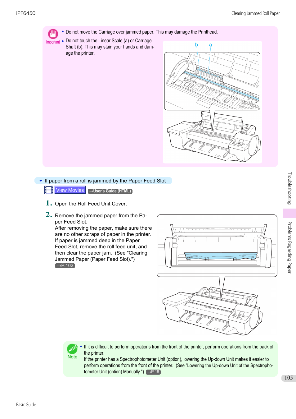 Canon imagePROGRAF iPF6450 User Manual | Page 105 / 159