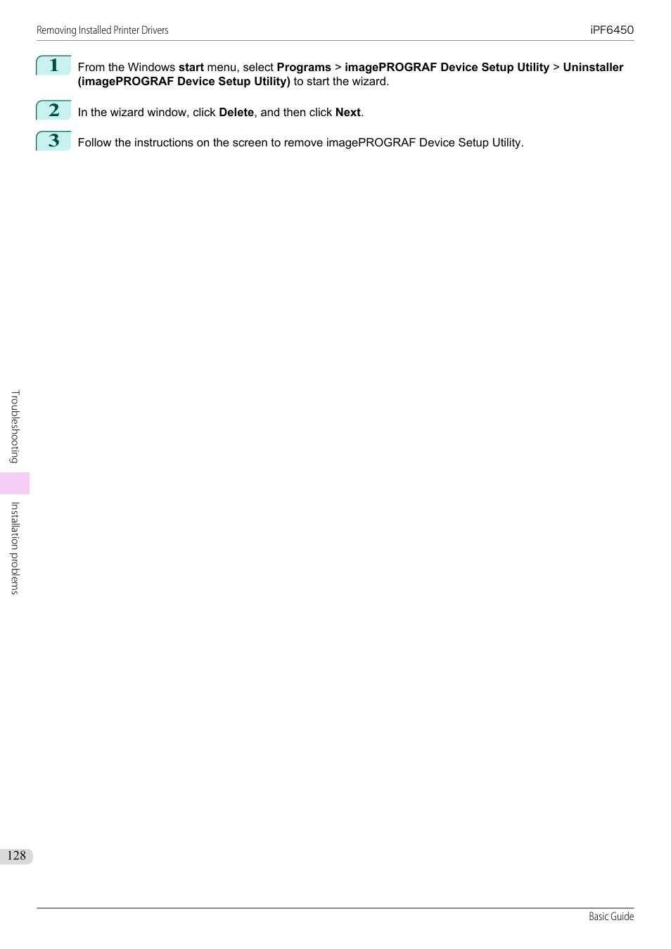 Canon imagePROGRAF iPF6450 User Manual | Page 128 / 159
