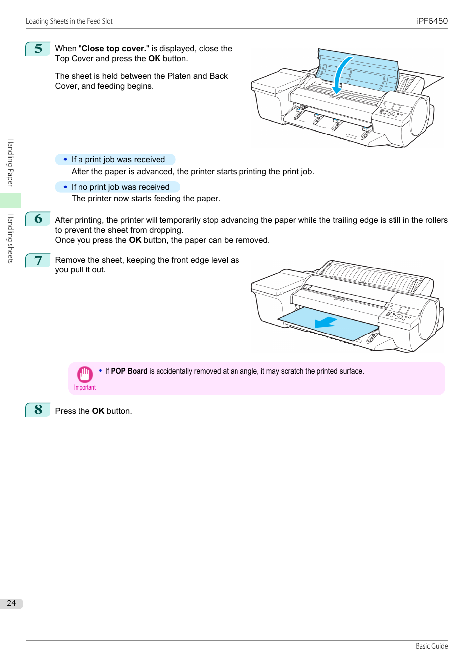 Canon imagePROGRAF iPF6450 User Manual | Page 24 / 159