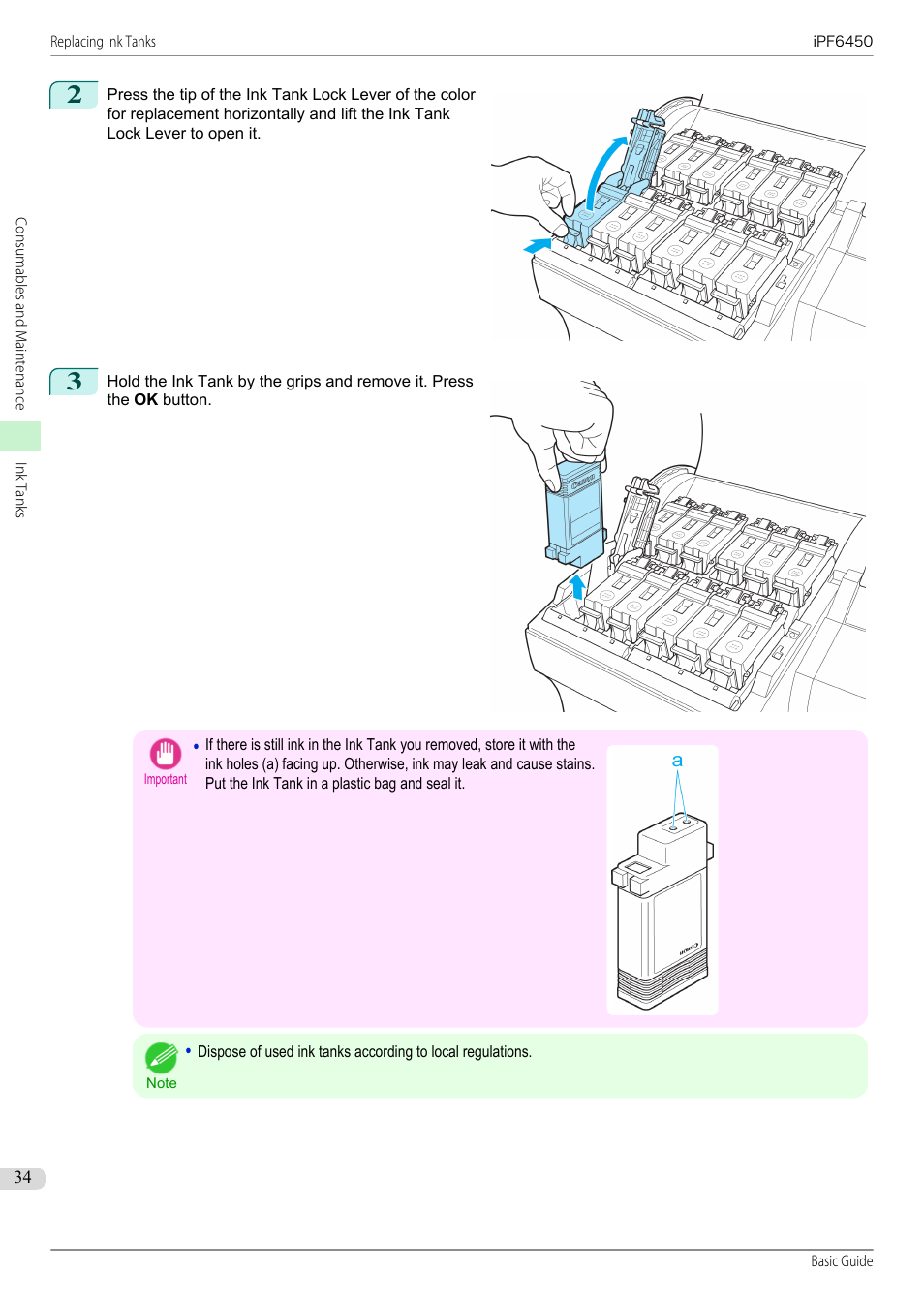 Canon imagePROGRAF iPF6450 User Manual | Page 34 / 159