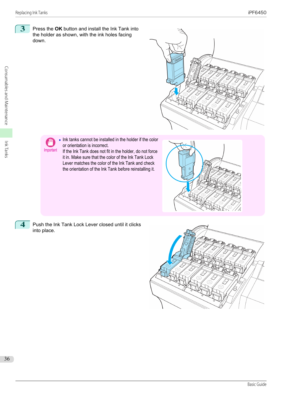 Canon imagePROGRAF iPF6450 User Manual | Page 36 / 159
