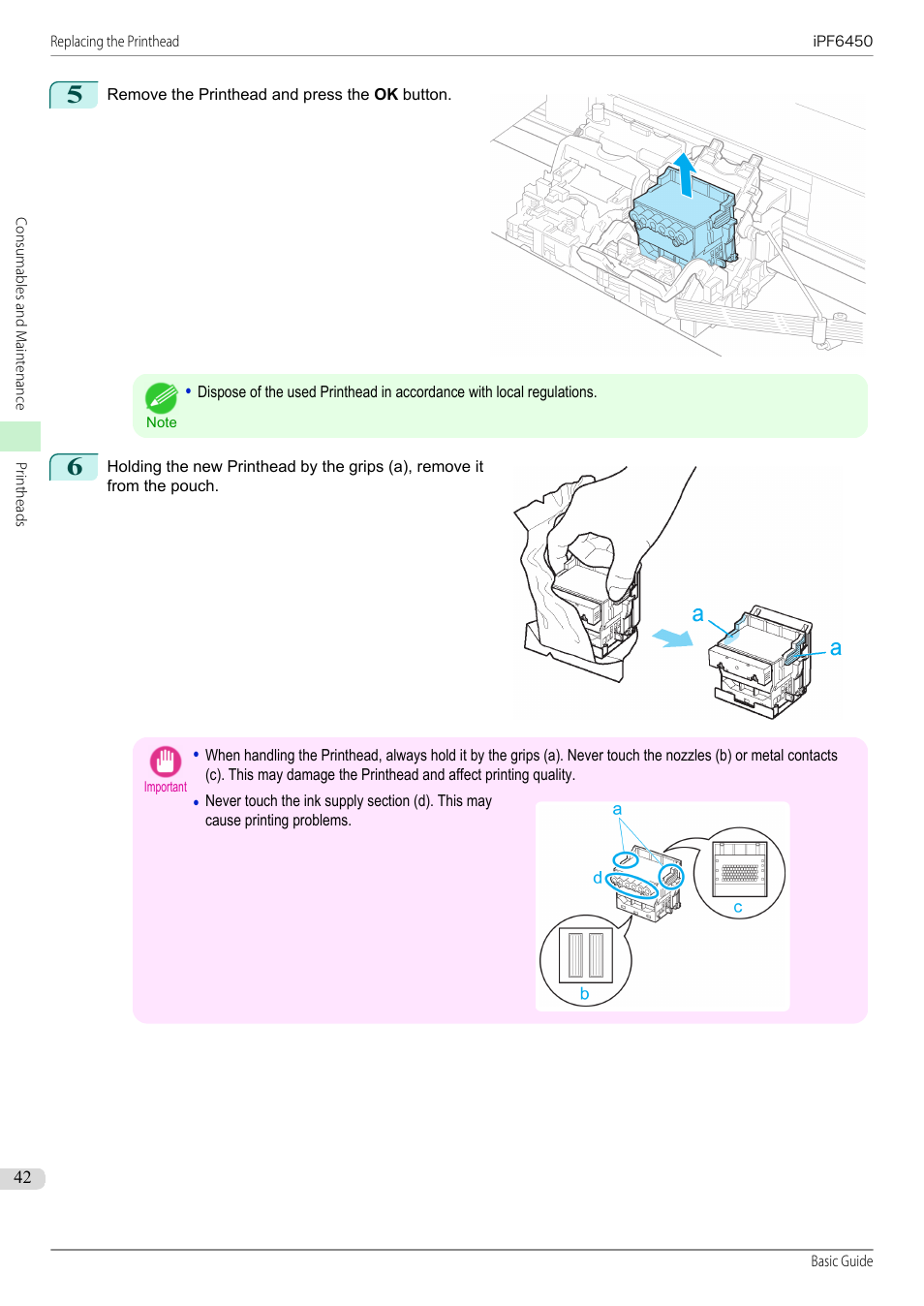 Canon imagePROGRAF iPF6450 User Manual | Page 42 / 159