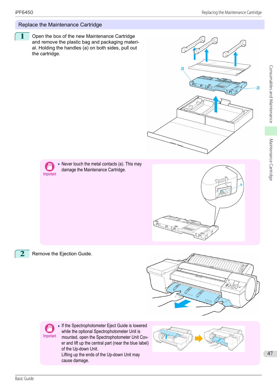 Canon imagePROGRAF iPF6450 User Manual | Page 47 / 159